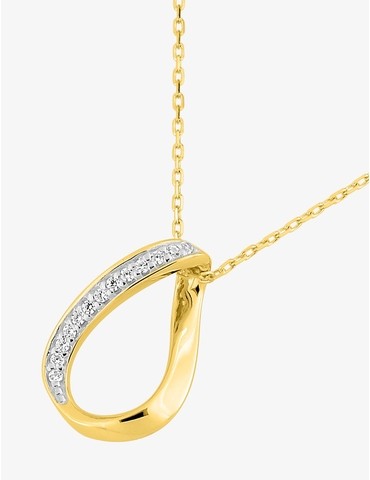 Collier goutte or jaune...