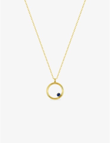 Collier cercle or jaune...
