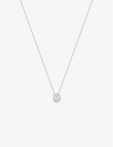 Collier or blanc 375‰ et...