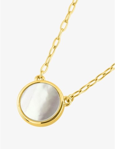 Collier or jaune 375‰ et...