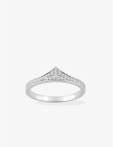 Bague triangulaire argent...