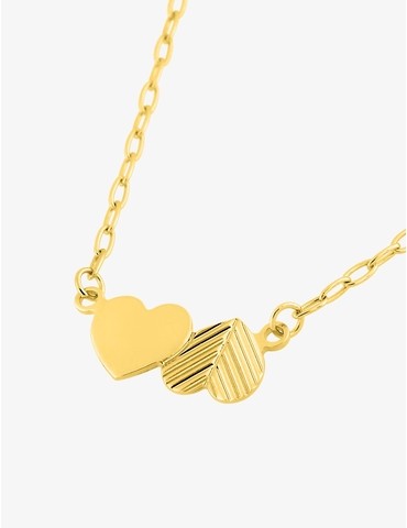 Collier double cœur...
