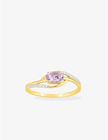 Bague améthyste et...