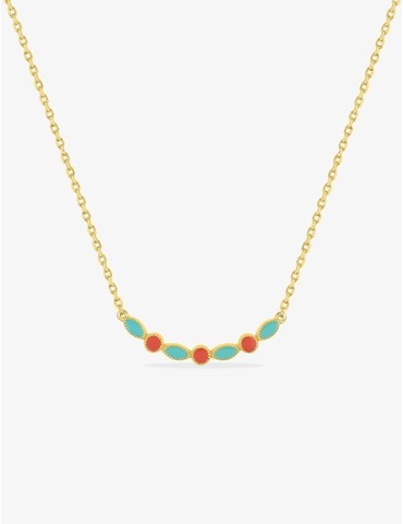 Collier laqué plaqué or