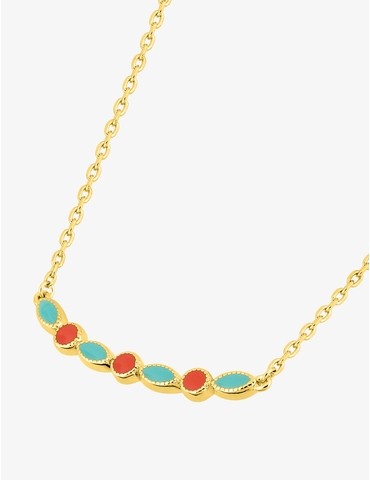 Collier laqué plaqué or