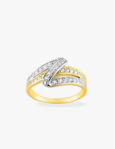 Bague fantaisie plaqué or