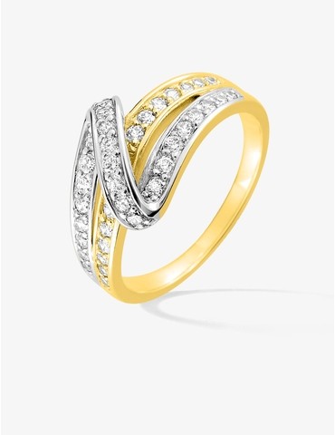 Bague fantaisie plaqué or