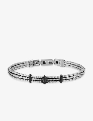 Bracelet acier trois câbles...