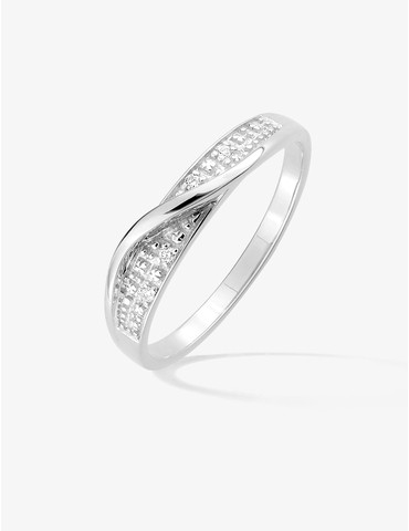 Bague fantaisie diamant en...