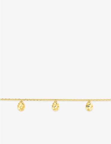 Bracelet charms plaqué or