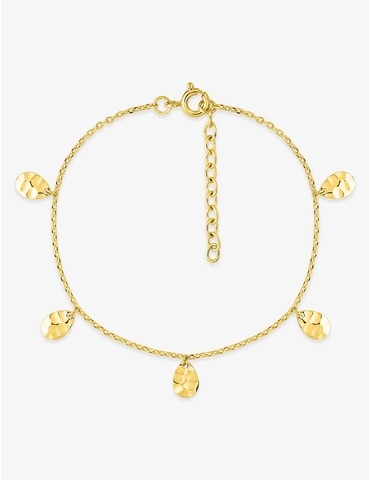 Bracelet charms plaqué or