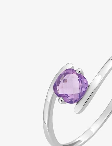 Bague améthyste en or 375‰