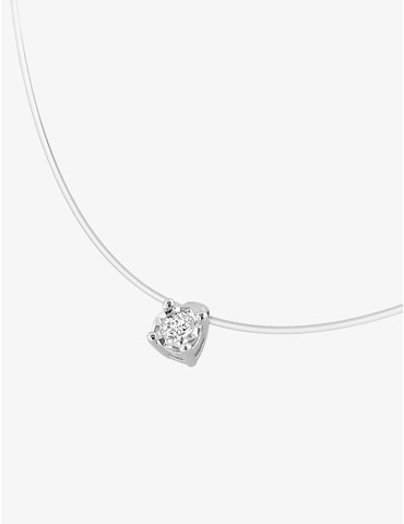 Collier fil nylon en or...