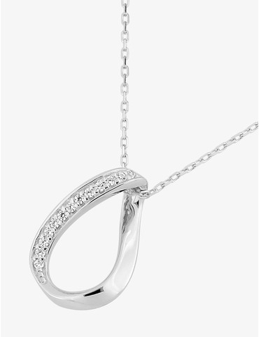 Collier goutte or blanc...