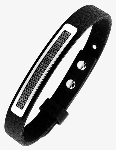 Bracelet cuir et plaque...