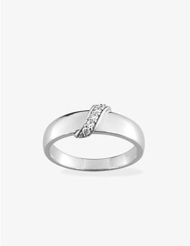 Bague en argent 925‰ rhodié...