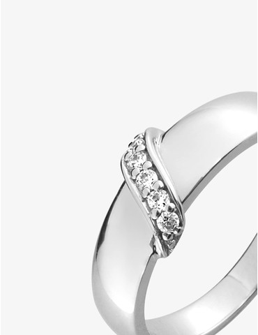 Bague en argent 925‰ rhodié...