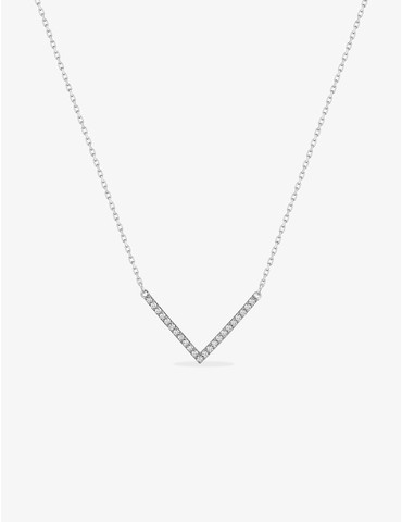 Collier en or blanc 375‰