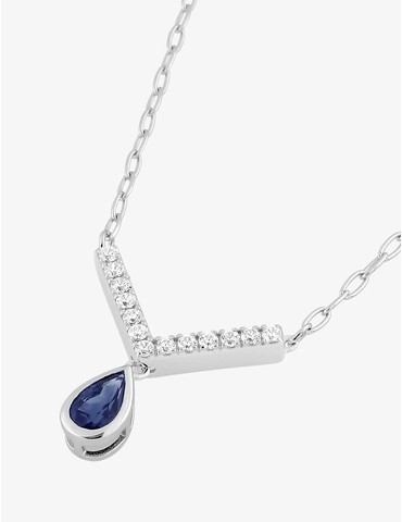 Collier en or blanc 375‰...