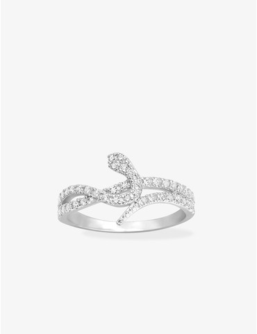Bague serpent en argent...