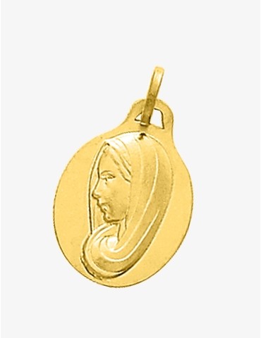 Médaille Vierge plaqué or