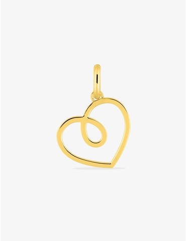 Pendentif cœur en plaqué or