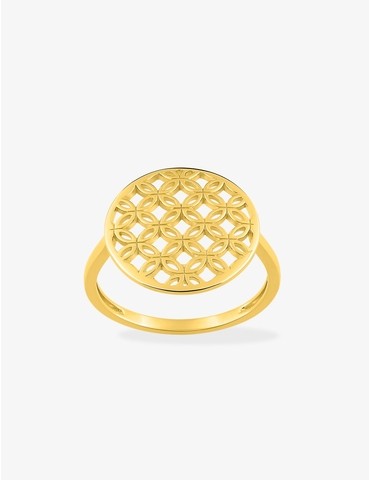 Bague fleur en or 375‰