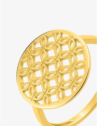 Bague fleur en or 375‰