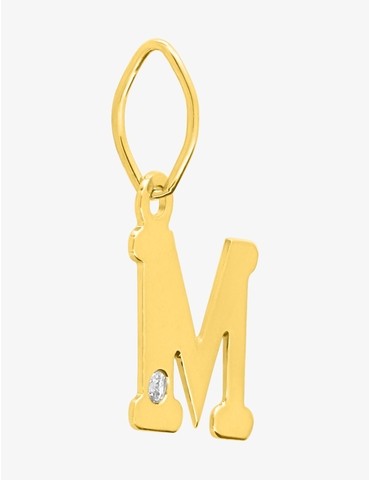 Pendentif lettre M or jaune...