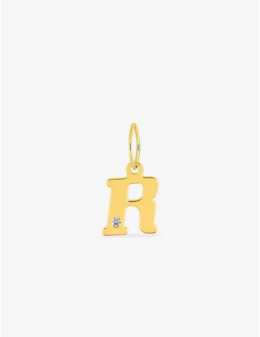 Pendentif lettre R or jaune...