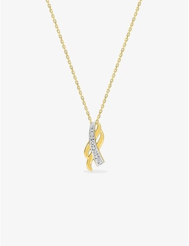 Collier fantaisie or jaune...