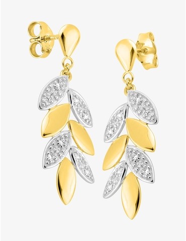 Boucles d'oreilles feuilles...