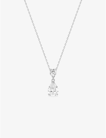 Collier or blanc 750‰ et...