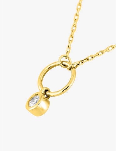 Collier cercle or jaune...