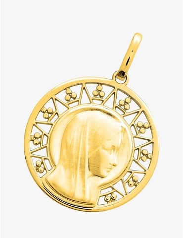 Médaille ronde Vierge sur...