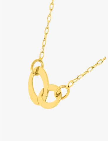 Collier double ovale or...