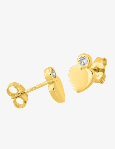 Boucles d'oreilles cœur or...
