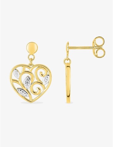 Boucles d'oreilles cœur...