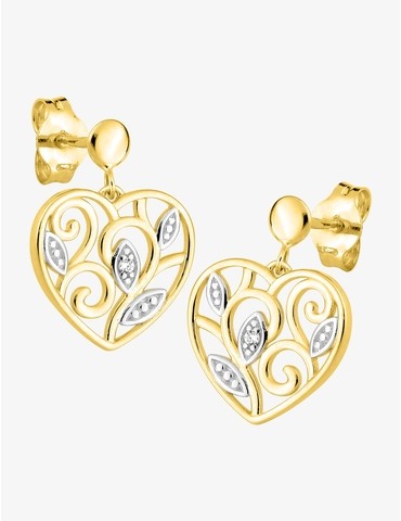 Boucles d'oreilles cœur...