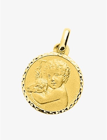 Médaille ange liseré...