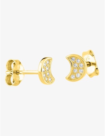 Boucles d'oreilles lune or...