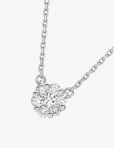 Collier or blanc 750‰...