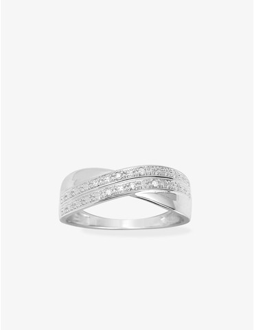Bague anneaux croisés or...