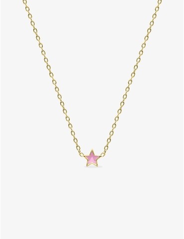 Collier étoile plaqué or