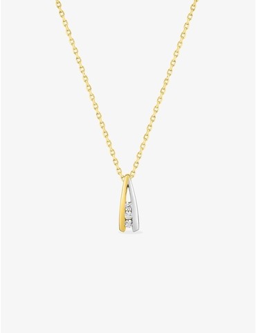Collier brins plaqué or,...
