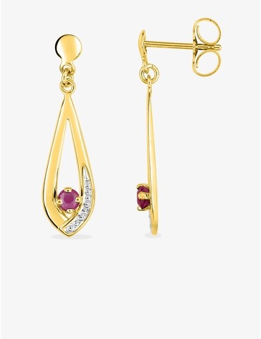 Boucles d'oreilles feuille...