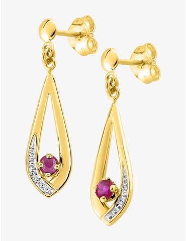 Boucles d'oreilles feuille...