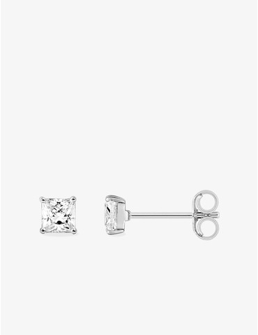 Boucles d'oreilles or blanc...