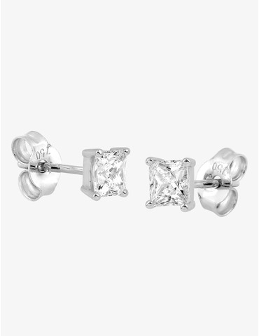 Boucles d'oreilles or blanc...