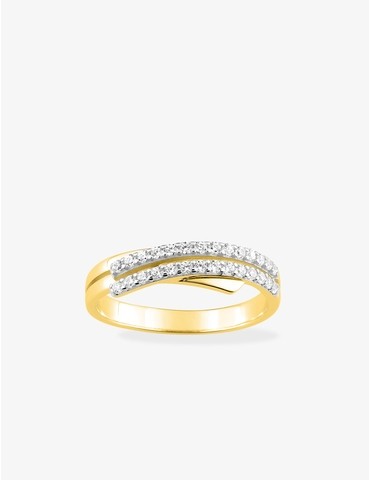 Bague double plaqué or...